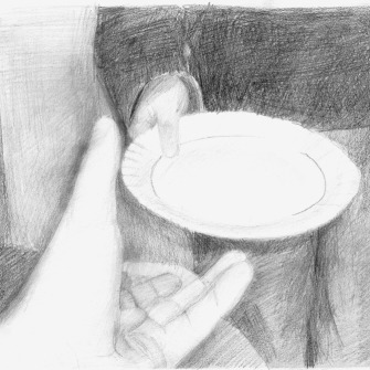 Cycle ,,Dinner’, drawing, 21_15 cm