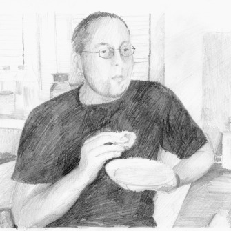 Cycle ,,Dinner’, drawing, 21_15 cm