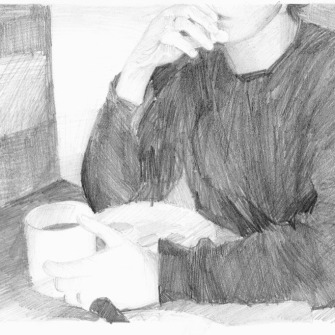 Cycle ,,Dinner’, drawing, 21_15 cm