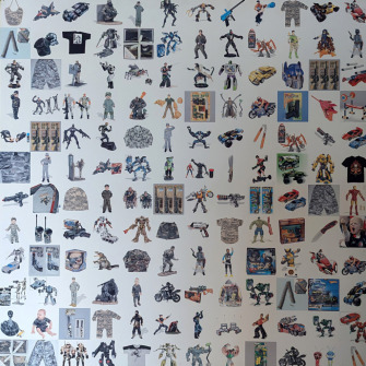 Boys I , Grafika komputerowa 150_150 cm